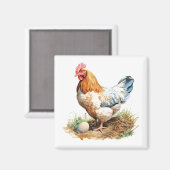 Rooster Kühlschrank Magnet (Vorderseite/Rückseite)