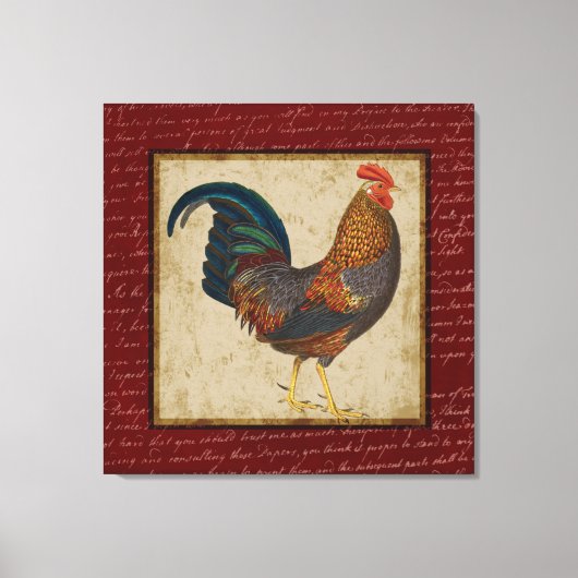 Rooster Leinwanddruck (Vorderseite)