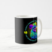 Rooster Life Funny Retroster Chicken Zitat Kaffeetasse (VorderseiteRechts)