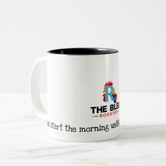 Rooster_Logo-01 Zweifarbige Tasse (Vorderseite Links)