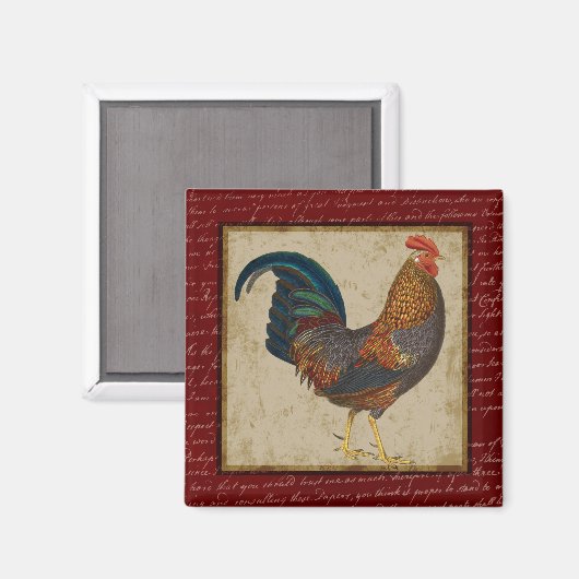 Rooster Magnet (Vorderseite/Rückseite)