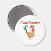 Rooster Magnet (Vorderseite/Rückseite)