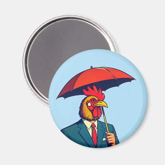 Rooster Magnet (Vorderseite/Rückseite)