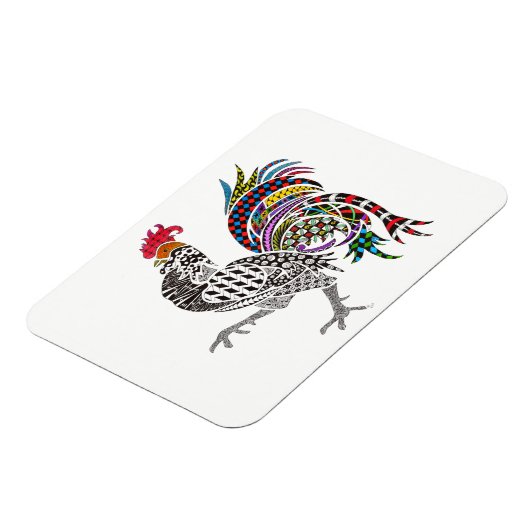 Rooster Magnet 3"x4" (Linke Seite)