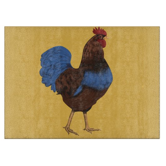 Rooster-Malen nach Maß Schneidebrett (Vorderseite)