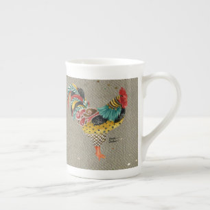 Rooster Mardi Bone China Tasse