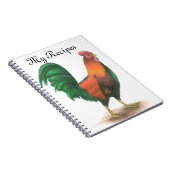 Rooster - Meine Rezepte-Notebook Notizblock (Rechte Seite)