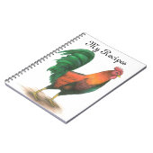 Rooster - Meine Rezepte-Notebook Notizblock (Linke Seite)