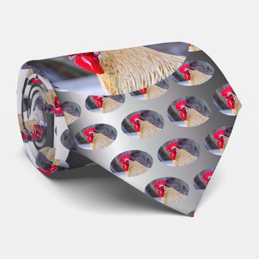 Rooster mit Cockscomb Krawatte (Gerollt)