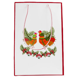Rooster mit Henne Mittlere Geschenktüte