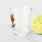 Rooster mit Henne Schnapsglas (Rechts)