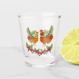 Rooster mit Henne Schnapsglas