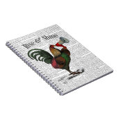 Rooster mit Loudhailer 2 Notizblock (Rechte Seite)