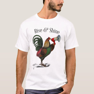 Rooster mit Loudhailer 2 T-Shirt