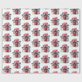 Rooster mit schwarzer Brille Geschenkpapier (Flach)