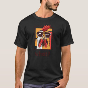 Rooster mit Sonnenbrille Huhn Hen Rooster T-Shirt