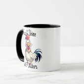 Rooster Morgenaufruf von Rise & Shine Mother Cluck Tasse (Vorderseite Links)