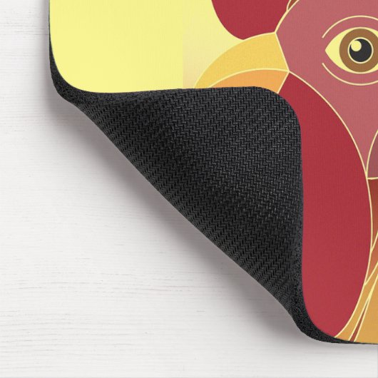 Rooster Mouse Pad Mousepad (Ecke)