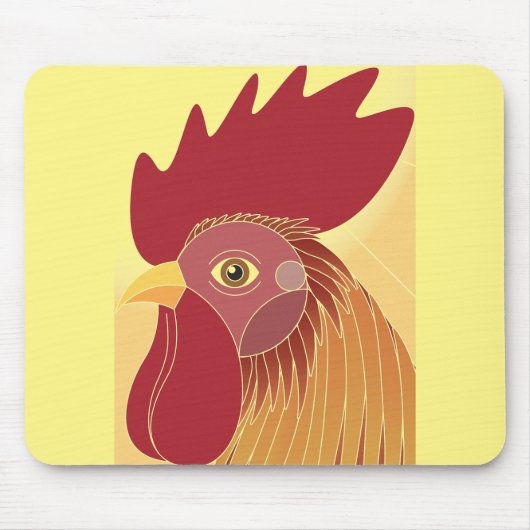 Rooster Mouse Pad Mousepad (Vorne)
