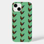 Rooster-Muster - Case Mate Barely There Apple iPh (Rückseite)