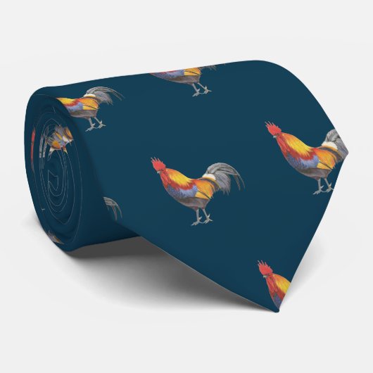 Rooster Neck Tie Krawatte (Gerollt)