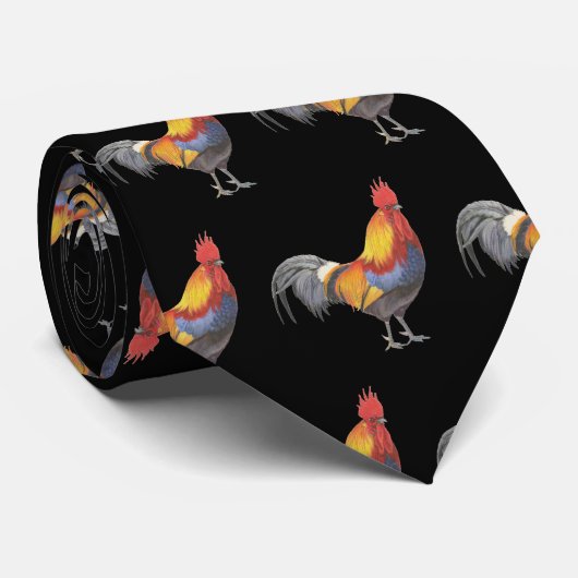 Rooster Neck Tie Krawatte (Gerollt)