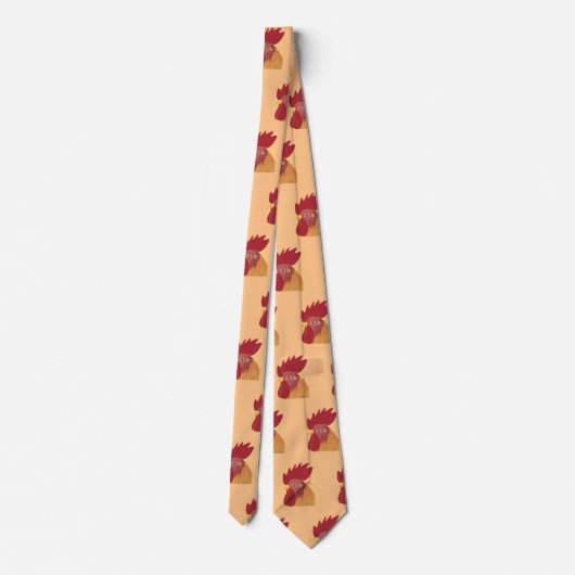 Rooster Necktie Krawatte (Rückseite)