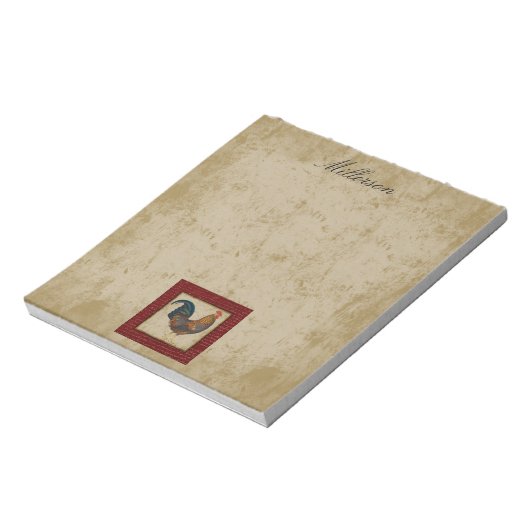 Rooster Notizblock (Rotiert)