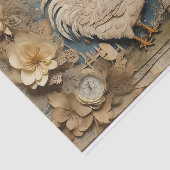 Rooster Old macdonald Farm Collage Seidenpapier (Ausschnitt)