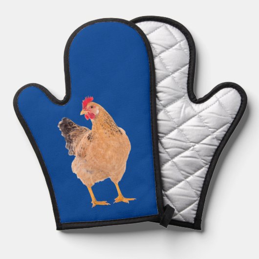 ROOSTER OVEN MITT OFENHANDSCHUH (Vorderseite/Rückseite)