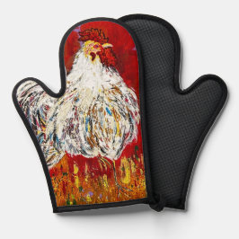Rooster Oven Mitt Ofenhandschuh
