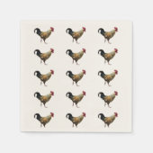 Rooster Paper Napkins Serviette (Vorderseite)