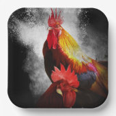 Rooster Pappteller (Vorderseite)