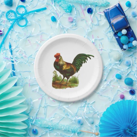 Rooster Pappteller (Party)