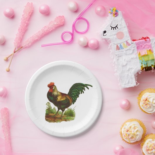 Rooster Pappteller (Party)