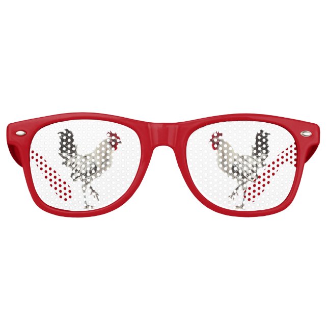 Rooster Partybrille (Vorderseite)