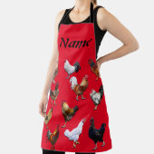 Rooster personalisiert die Schürze für Farbhühner  (InSitu)