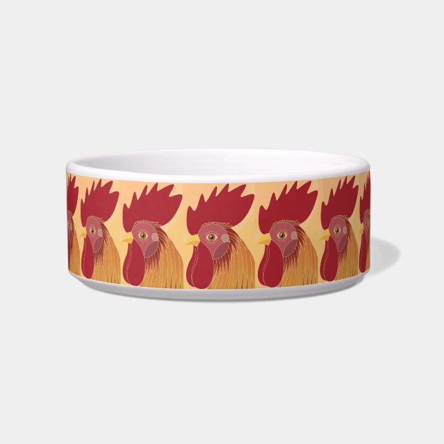 Rooster Pet Bowl Napf (Vorderseite)