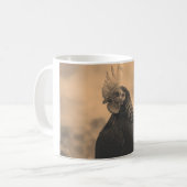 Rooster Portrait Kaffeetasse (Vorderseite Links)