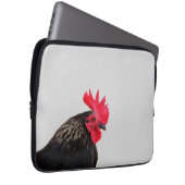 Rooster Portrait Laptopschutzhülle (Vorne Rechts)