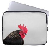 Rooster Portrait Laptopschutzhülle (Vorderseite)