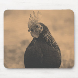 Rooster Portrait Mousepad
