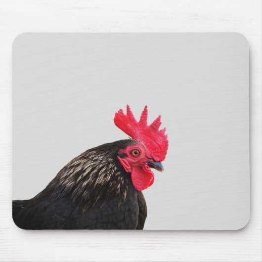Rooster Portrait Mousepad (Vorne)