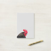 Rooster Portrait Post-it Klebezettel (Auf Schreibtisch)