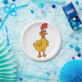 Rooster-Pose Pappteller (Party)