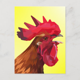 ROOSTER POSTCARDS POSTKARTE