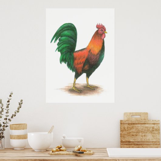 Rooster Poster (Küche)