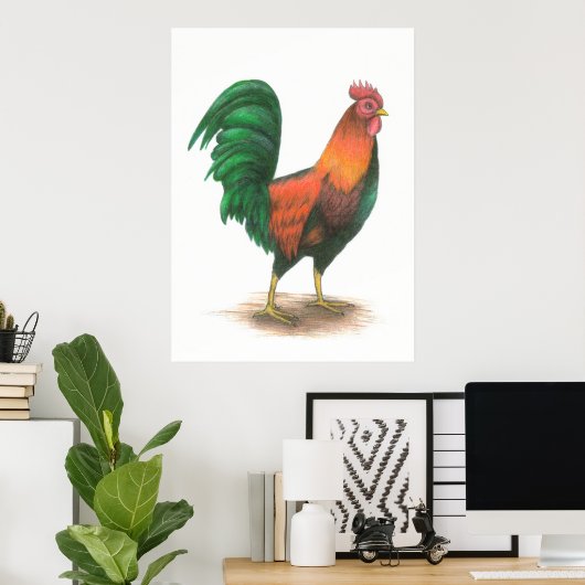 Rooster Poster (Heimbüro)