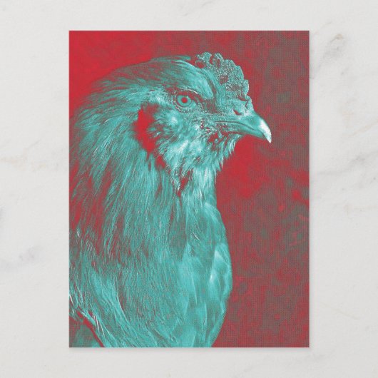 Rooster Postkarte (Vorderseite)