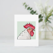 Rooster Postkarte (Stehend Vorderseite)